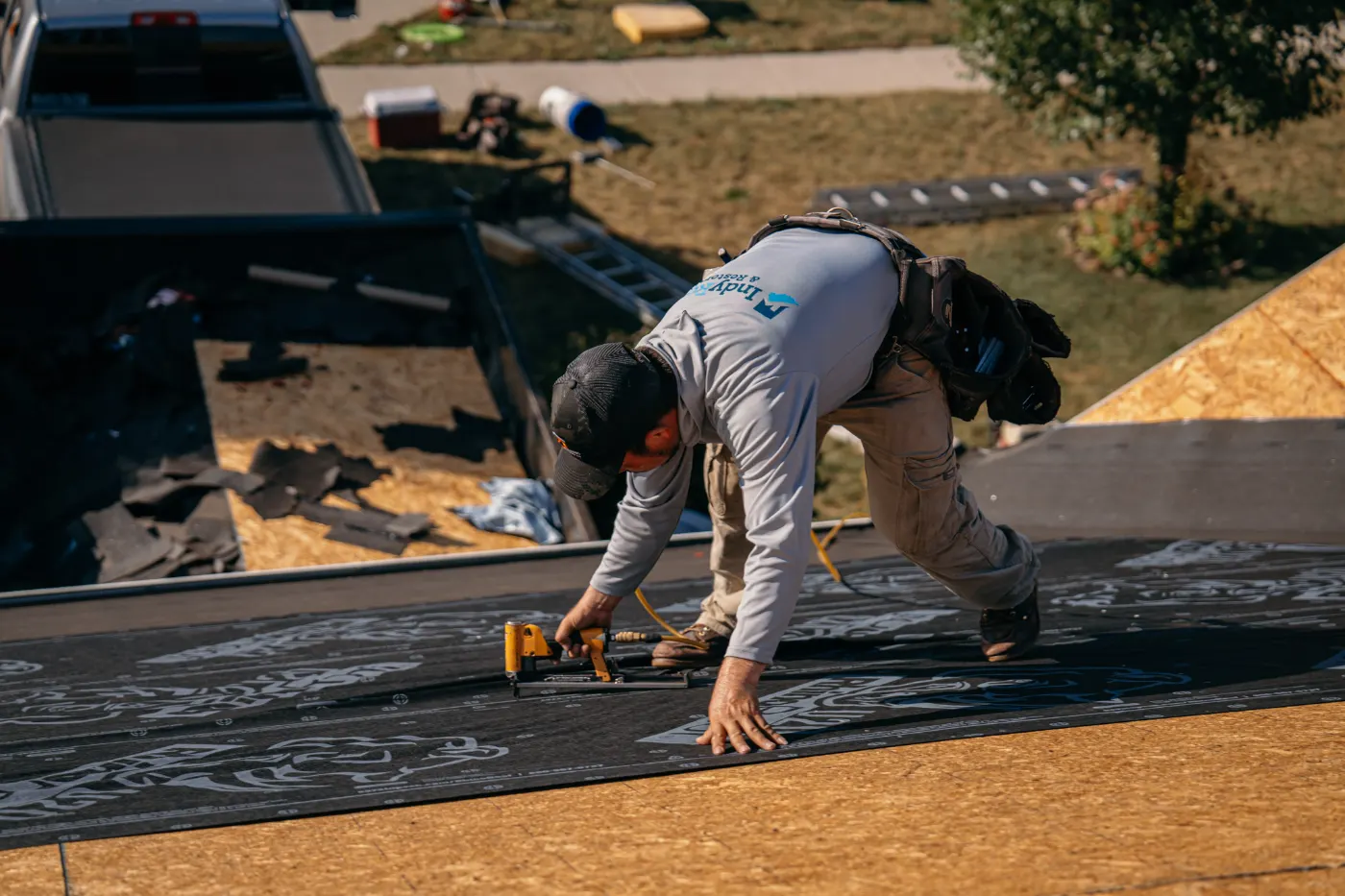 Flashing and seam work in Sharpsville